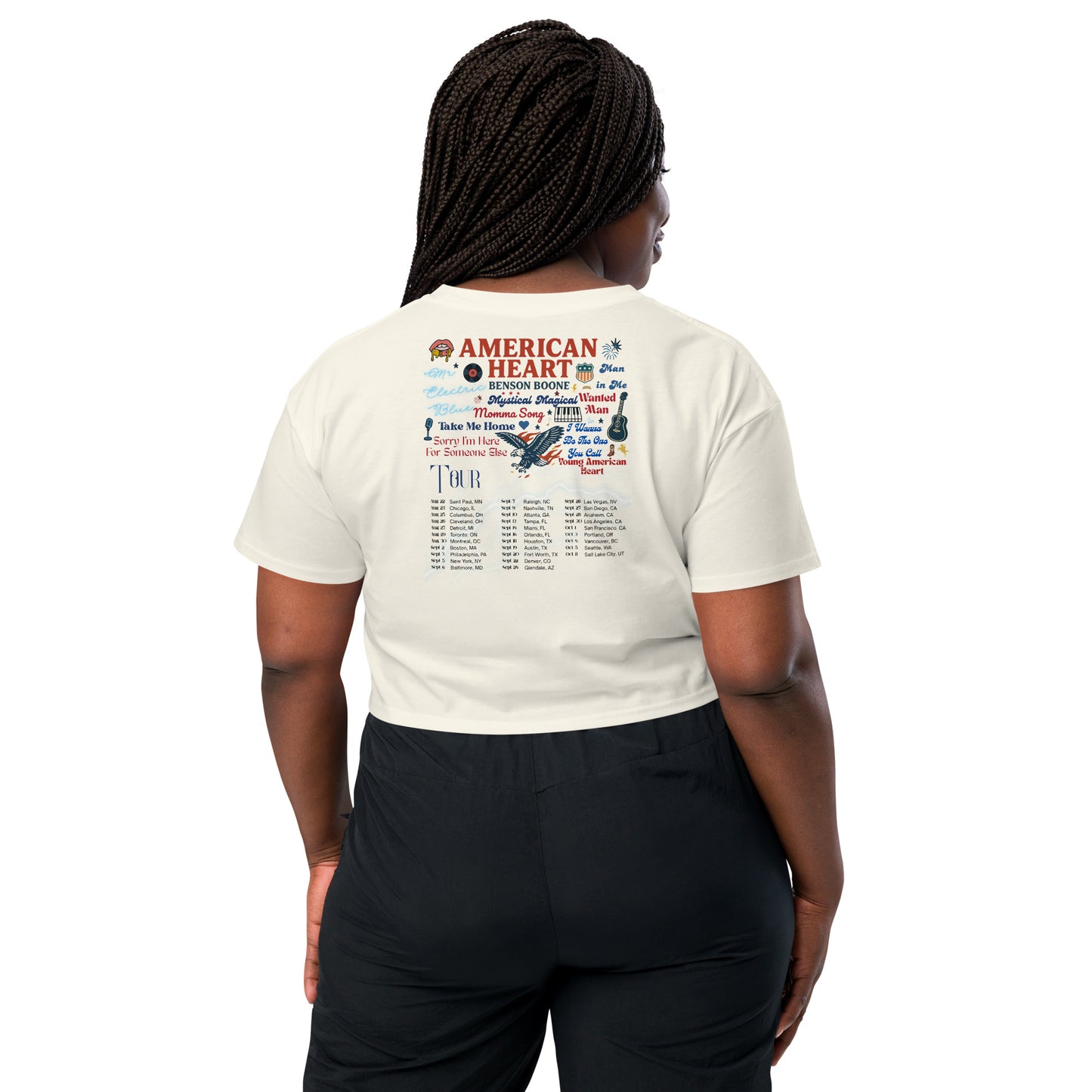 Benson Boone American Heart Concert Shirt | Retro Americana Tour Tee | Benson Boone Fan Merch | Gift for Benson Boone Fans | Concert T-Shirt